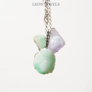 Leon Jewels Oriental Dream Pendant, 925 Silver Inlaid Jadeite (B01)